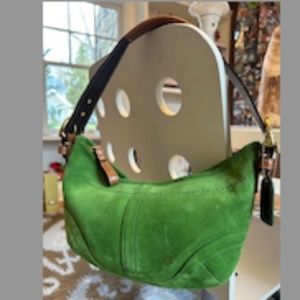 Coach Suede Shoulder Bag